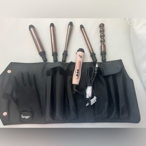L'ange Hair Styling Tool Set in Black and Rose Gold